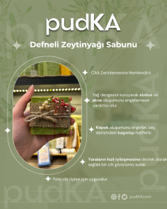 pudKA Defneli Zeytinyağı Sabunu, Doğal ve El Yapımı