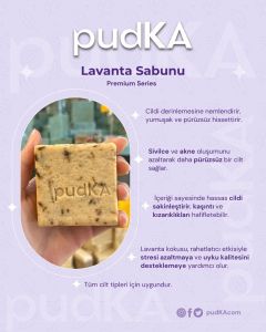 pudKA Premium Lavanta Sabunu, Doğal ve El Yapımı