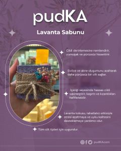 pudKA Premium Lavender Soap, Natural and Handmade