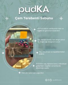 pudKA Pine Turpentine Soap, Natural and Handmade
